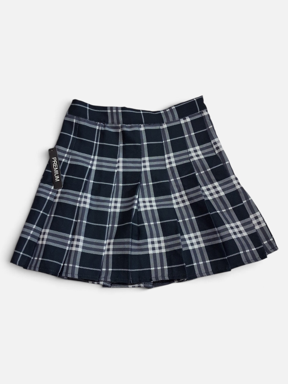 New! Y2K 90s Inspired Preppy Pleated Plaid Mini Skirt Women's Small